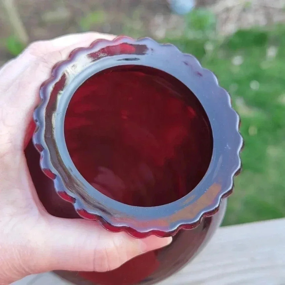 Ruby  Red Vase - Picture 8 of 9